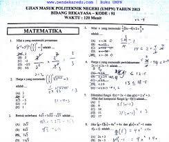 Soal tes kerjasama pln polinema 2015. Download Soal Umpn Pnj 2013 Rekayasa Pendekar Edu