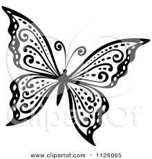 Vector black and white basket with eggs, flowers and butterfly icon. Pin By Cindy Stephen On Butterfly Designs Butterfly Clip Art Butterfly Stencil White Butterfly