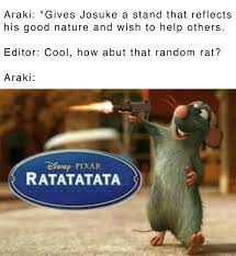 Ratt Go Ratatatat : r/ShitPostCrusaders