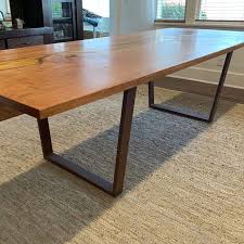 Metal Table Legs Flat Bar Squared Etsy In 2020 Metal Table Metal Table Legs Table Legs
