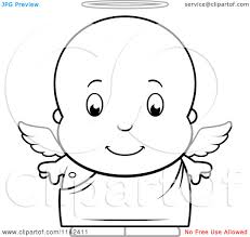 Baby Boy Head Clipart Black And White Baby Boy Coloring Pages Cartoon Clipart Of A Black And White Cute Baby Boy Angel Vector Wallpaper Dibujos