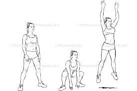 Frog Jumps Workoutlabs Exercise Guide Strengthens your calves, glutes, hamstrings, quads and leg muscles. frog jumps workoutlabs exercise guide