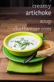 Creamy Artichoke Soup With Gruyere Chattavore Recipe Artichoke Soup Easy Supper Recipes Recipes For Soups And Stews