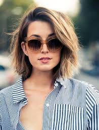 This is a great short 'do for chubby faces because the asymmetrical length helps create a slimmer face shape. Short Hair Round Face Small Forehead Google Search Hair Styles Short Hair Styles Thick Hair Styles