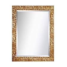 Hanging a mirror on your wall can add both depth and intrigue to your space. Living Room Wall Design Mirror Trend Gold Mosaic Design Framed Decorative Wall Mirror Large Rectangle M Rectangle Mirror Mirror Trends Large Rectangle Mirror