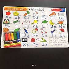 This is a great writing mat for toddlers learning the alphabet and alphabet sounds. Learning Mat Melissa Doug Learning Mat Alphabet Babies Kids Toys Walkers On Carousell