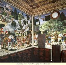 Benozzo Gozzoli View Of The Medici Chapel Cycle Of Frescoes Olga S Gallery Free Art Prints Italian Paintings Renaissance Paintings