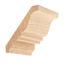 Test the fit around each corner first before installing. 3 4 X 5 Red Oak Dentil Crown Moulding B311