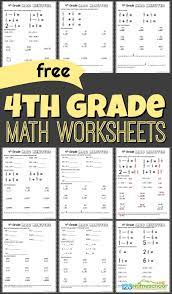 Free 4th Grade Math Worksheets 4th Grade Math Worksheets 4th Grade Math Free Printable Math Worksheets