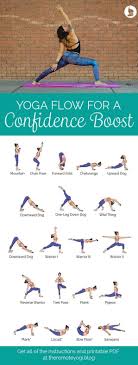 Yoga Sequence For Confidence Free Printable Pdf In 2020 Yoga Flow Yoga Postures Vinyasa Yoga