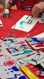 Kids Ink Drop Workshop Super Easy And Fun All You Need Is Some Ink Water Paintbrushes And Your Easy Crafts For Kids Arts And Crafts Projects Art Workshop