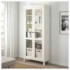 Hemnes Glass Door Cabinet White Stain 35 3 8x77 1 2 Ikea Glass Cabinet Doors Bookcase With Glass Doors Hemnes