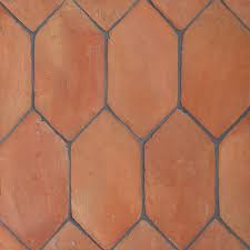 Picket Shape Natural Terracotta Tiles 5x10 Country Floors Of America Llc Terracotta Floor Terracotta Tiles Flooring