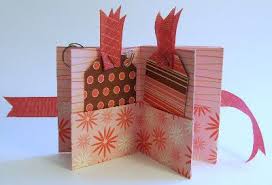 Grab a thick heart template and lay it on the paper. Diy Mini Scrapbooks And Gift Album Ideas And Tutorials