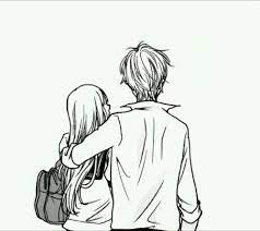  Pin By Rikato Lie On Anime Couple Cute Couple Drawings Fantasy Art Couples Couple Drawings