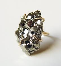 Pyrite Crystal Gold Ring Etsy In 2020 Pyrite Crystal Etsy Gold Ring Crystals And Gemstones