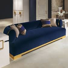High End Modern Italian Designer Blue Velvet Sofa At Juliettes Interiors Sofa Design Luxury Sofa Gold Sofa