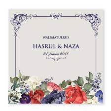 Ready stock ready made kad jemputan majlis cukur jambul kesyukuran akikah termasuk envelope 1pack 4pcs shopee malaysia. Kad Kad Vintage Archives Chantiqs Kad Kahwin