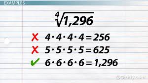 How To Find The Fourth Root Of A Number Video Lesson Transcript Study Com