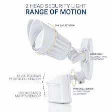 Hyperikon 20 Watt Led Dusk To Dawn Outdoor Security Flood Light With Motion Sensor Reviews Wayfair