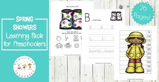 At the end of this month, you'll find stories that'll bloom warm feelings. Free Rainy Day Themed Spring Preschool Printables