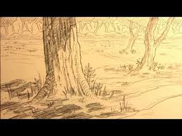 How to draw a forest easy. 80 How To Draw Forest Backgrounds For Manga Youtube Forest Sketch Background Drawing Realistic Drawings