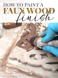 Faux wood paint tutorial for beginning (& experienced) grainers. How To Paint A Faux Wood Finish Salvaged Inspirations