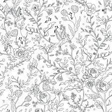 Coloring book page for adult. Graceful Seamless Floral Pattern Coloring Page In Exquisite Style Royalty Free Cliparts Vectors And Stock Illustration Image 44703017
