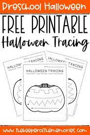free printable tracing halloween preschool worksheets the keeper of the memories