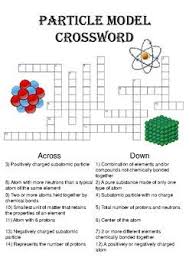 Chemistry Crossword Puzzle Atomic Structure Includes Answer Key Atomic Structure Gcse Science Revision Help Teaching