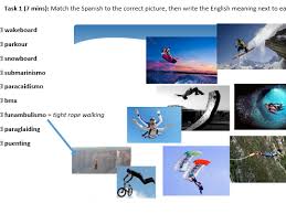 Names of sports in spanish. Secondary Spanish Resources Sports
