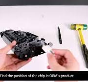 How to replace and install chip on HP CF258/CF289 Series Products (Include  A/B Structure)