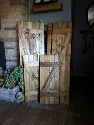 Rustic Shutters Set Of 2 Z Bar Style Shutters The Perfect Rustic Addition To Any Room As Interior Rustic Shutters Wooden Shutters Wood Doors Interior