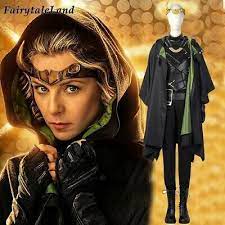 High Quality Lady Loki Cosplay Costume Halloween Sylvie Variant Outfit Ebay In 2021 Lady Loki Cosplay Loki Halloween Costume Loki Cosplay