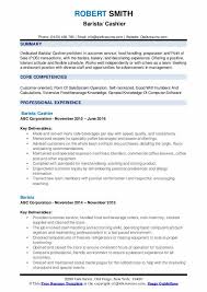 Barista resume 20 examples of job descriptions skills. Barista Resume Samples Qwikresume