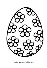 Ausmalbild Osterei Mit Blumen 01 Ostereier Ausmalen Ostereier Malvorlagen Ostern