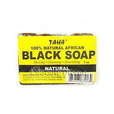 Taha 100 Natural African Black Soap 5 Oz