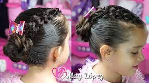 Peinado Para Graduaciones 2019 Peinado Facil Con Chongo Elegante Para Ninas May Lopez Youtuber