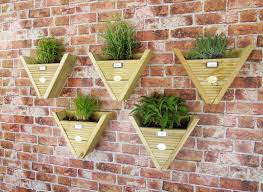 They are the perfect option for those who don't have a lot of space in their garden, as. Small Wooden Triangle Hanging Herb Planters Pots Vertical Gardening Milton Keynes
