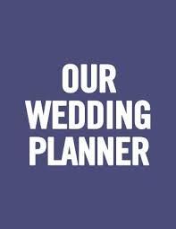 Our Wedding Planner Black And White Wedding Planner Book