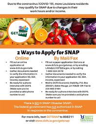 Get Snap Flyers Covid 19 Louisiana Department Of Children Family Services