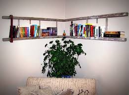 Vintage Wooden Corner Ladder Bookshelf With By Naturallycre8tive 480 00 Ladder Bookshelf Bookshelves Diy Corner Bookshelves