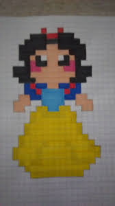 Blanche Neige En Pixel Art Disney Zeichnungen