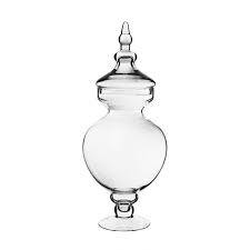 Mygift designer clear glass apothecary jars (3 piece set) decorative weddings candy buffet. 21 5 Inch Glass Apothecary Jars Wholesale Set Of 2