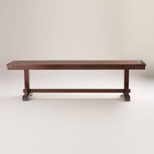 Mahogany Verona Bench World Market Benches Like This Make Great Coffee Tables For Dining Room Furniture Sets Rustic Dining Room Contemporary Dining Room Sets