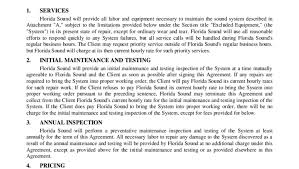 document template : Contract Of Service free property lease ...