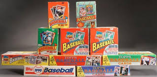 Baseball card exchange's current inventory of unopened baseball product from the 2000's. Lot Nine Boxes With Topps Baseball Cards Circa 1990 In Unopened Boxes