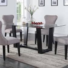 Find great deals on ebay for glass dinning room table. Winners Only Encore 70 Glass Top Table With Trestle Base Lindy S Furniture Company Dining Tables