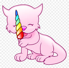 Unicorn cat coloring pages are a fun way for kids of all ages to develop creativity, focus, motor skills and color recognition. Pink Cat With Candy Clipart Cat Unicorn Coloring Pages Hd Png Download Vhv