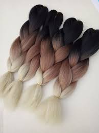 Brown Black And Blonde Ombre Box Braids Black Brown Blonde Ombre Color Synthetic Jumbo Braids Hair Extensions Braid In Hair Extensions Natural Hair Styles Hair Extensions